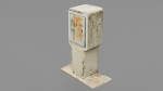 Old phone cabinet high-poly