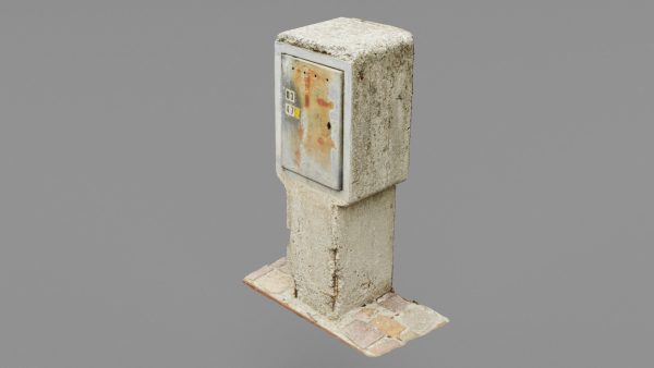 Old phone cabinet high-poly