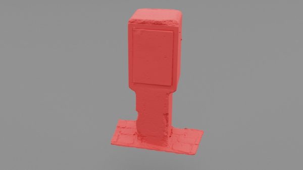 Old phone cabinet high-poly