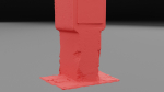 Old phone cabinet high-poly