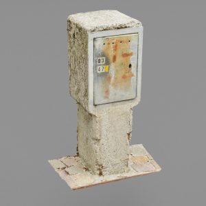 Old phone cabinet high-poly