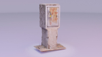 Old phone cabinet high-poly