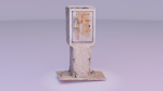 Old phone cabinet high-poly