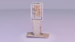 Old phone cabinet high-poly