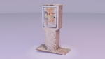 Old phone cabinet high-poly