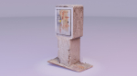 Old phone cabinet high-poly