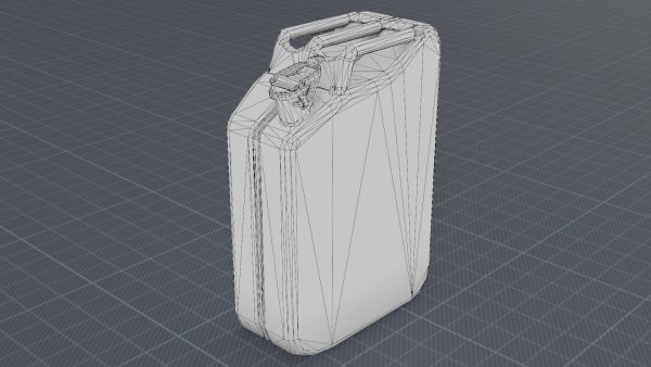 Old rusty Jerry Can 3D