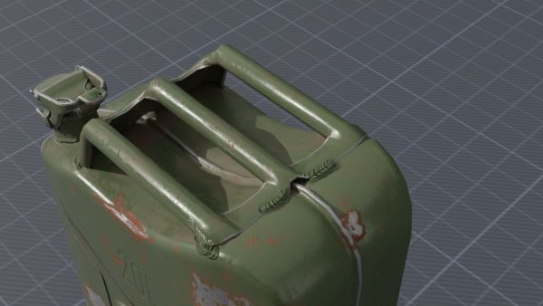 Old rusty Jerry Can 3D