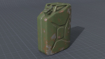 Old rusty Jerry Can 3D