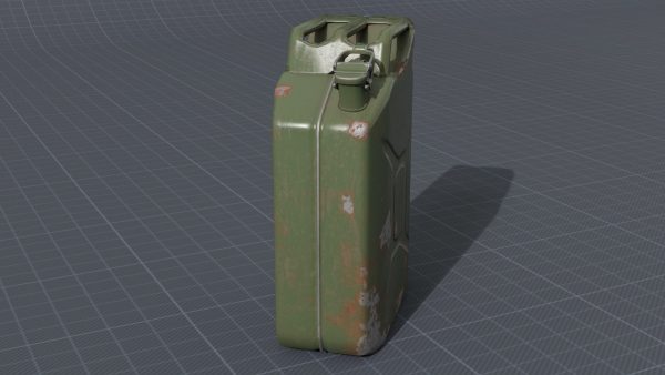 Old rusty Jerry Can 3D