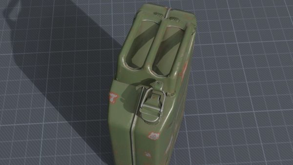 Old rusty Jerry Can 3D