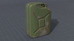 Old rusty Jerry Can 3D