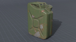 Old rusty Jerry Can 3D