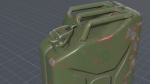 Old rusty Jerry Can 3D