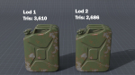 Old rusty Jerry Can 3D