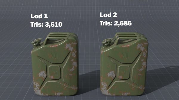 Old rusty Jerry Can 3D