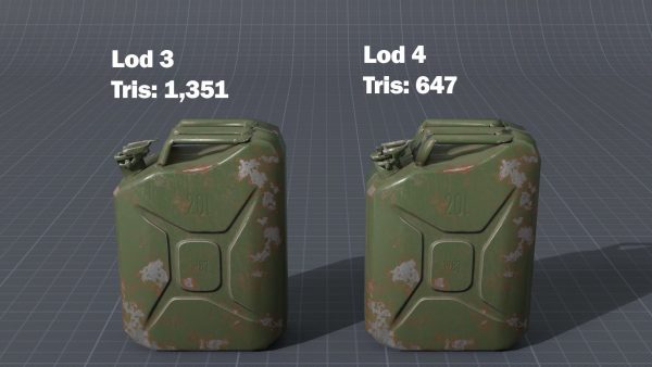 Old rusty Jerry Can 3D
