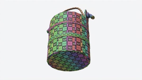Old Wooden Bucket with Rope Handle