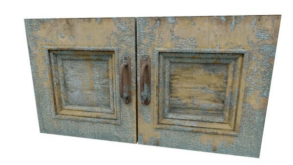 Old wooden door
