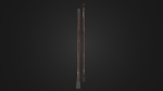 Old worn crowbar