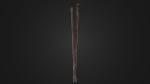 Old worn crowbar