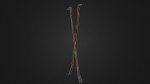 Old worn crowbar