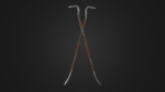 Old worn crowbar