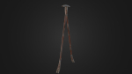 Old worn crowbar