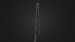 Old worn crowbar