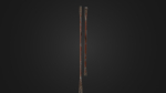 Old worn crowbar