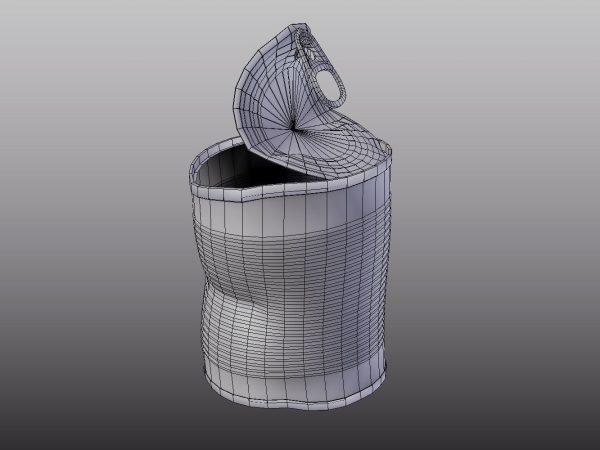 Opened Tin Can Set