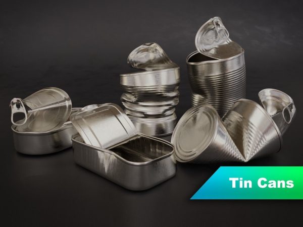 Opened Tin Can Set