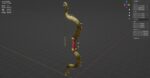 Ornament bow 3D model for game