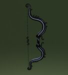 Ornament bow 3D model for game