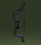 Ornament bow 3D model for game