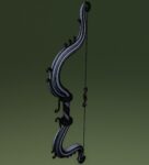 Ornament bow 3D model for game
