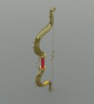 Ornament bow 3D model for game