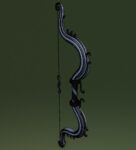 Ornament bow 3D model for game