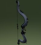 Ornament bow 3D model for game