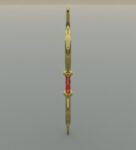 Ornament bow 3D model for game