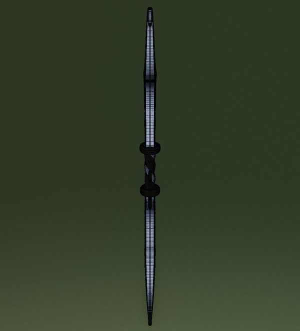 Ornament bow 3D model for game