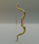 Ornament bow 3D model for game