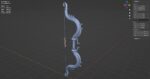 Ornament bow 3D model for game