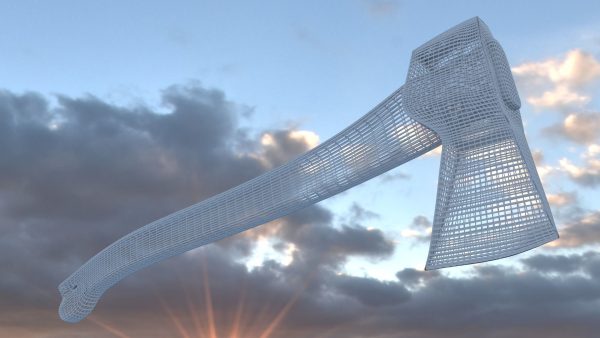 ORTAS AXE NO 2 STEEL REALISTIC AXE 3D PRINTABLE