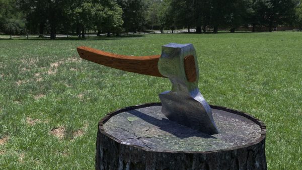 ORTAS AXE NO 5 HEAVY STEEL DEFORMED 3D PRINTABLE
