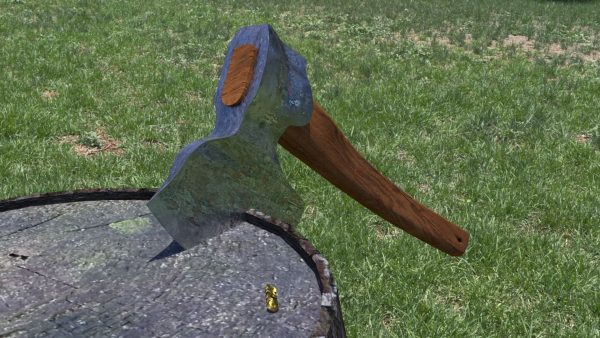 ORTAS AXE NO 5 HEAVY STEEL DEFORMED 3D PRINTABLE