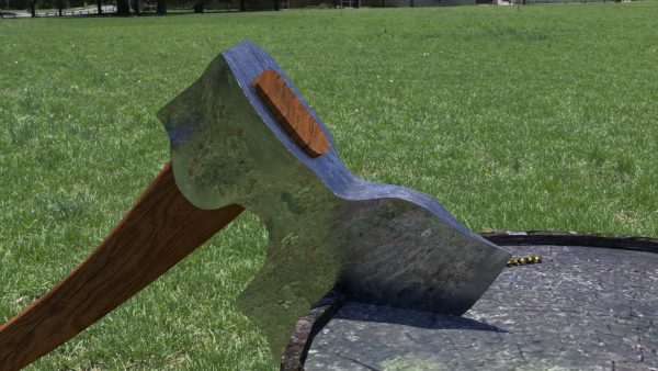 ORTAS AXE NO 5 HEAVY STEEL DEFORMED 3D PRINTABLE