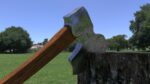 ORTAS AXE NO 5 HEAVY STEEL DEFORMED 3D PRINTABLE