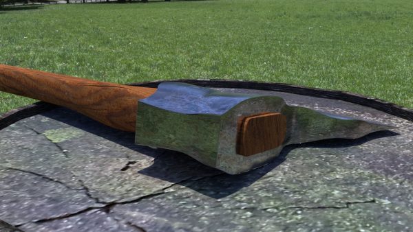 ORTAS AXE NO 5 HEAVY STEEL DEFORMED 3D PRINTABLE