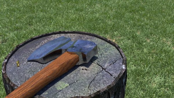 ORTAS AXE NO 5 HEAVY STEEL DEFORMED 3D PRINTABLE
